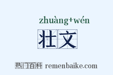 壮文是什么意思的图片